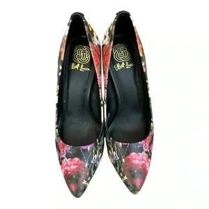 New ELLIOT LUCCA Women's Catalina Garden Floral Pointed Toe Heel Pump size 6z